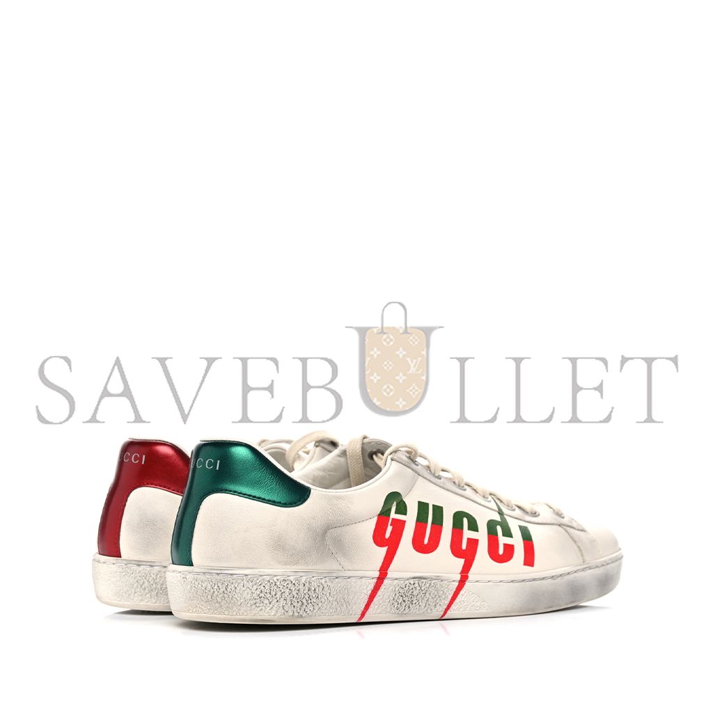 GUCCI DISTRESSED CALFSKIN MENS ACE BLADE SNEAKERS 11 923484